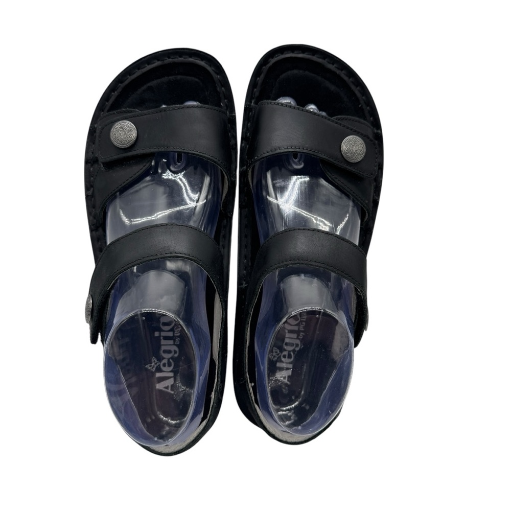 NEW Alegria Vienna Oiled Black Sandals Women’s EU 40 US 9.5-10 Comfort - Picture 3 of 15